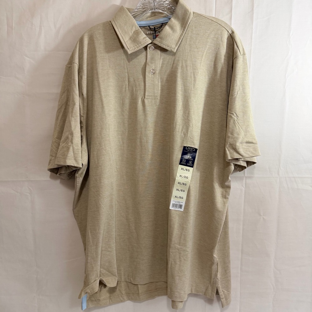 Chaps Men's Everyday Performance Golf Polo in Tan Size XL
